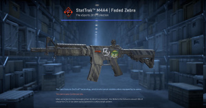 StatTrak™ M4A4 | Faded Zebra (Field-Tested) Screenshot