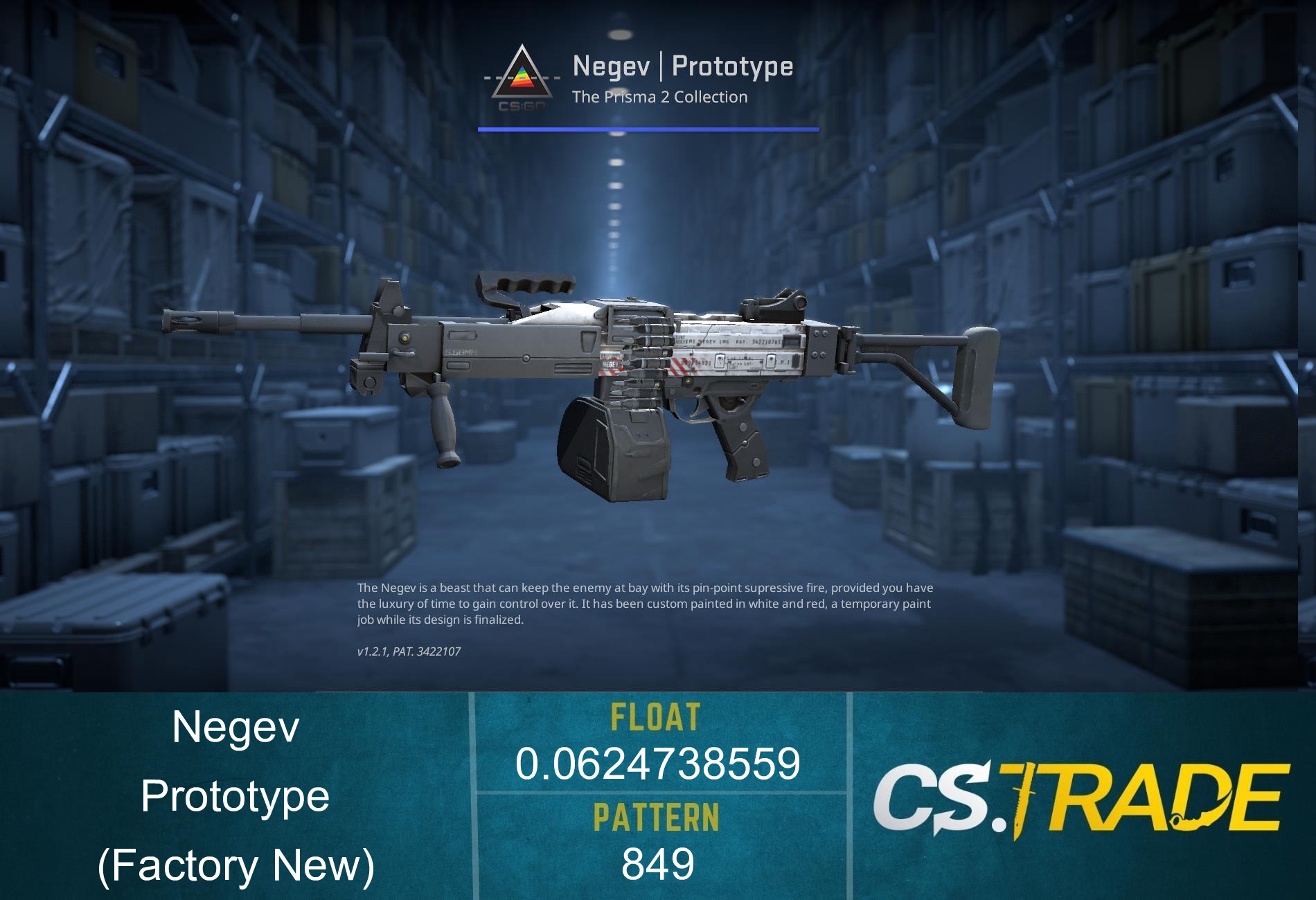 Negev | Prototype (Factory New) Screenshot