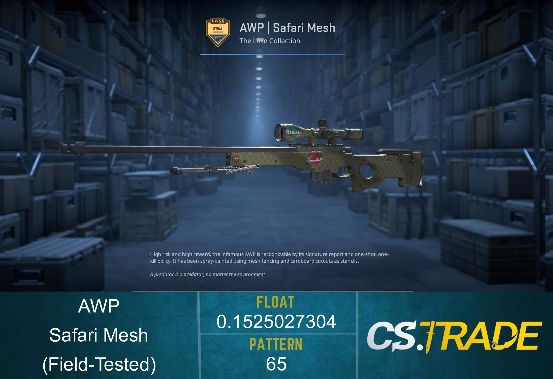 AWP | Safari Mesh (Factory New) Screenshot