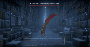 ★ StatTrak™ Talon Knife | Crimson Web (Battle-Scarred) Screenshot