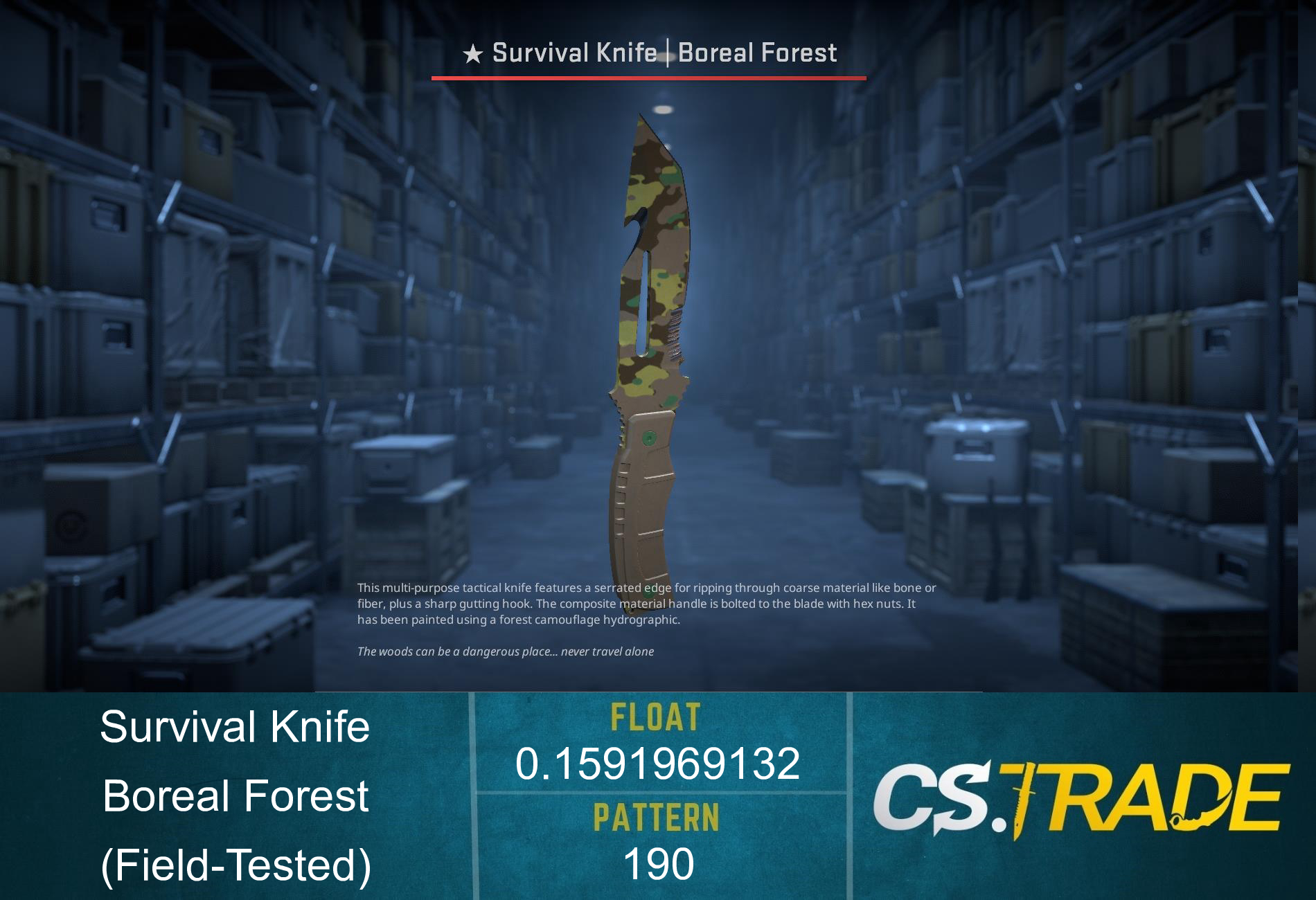 ★ Survival Knife | Boreal Forest (Factory New) Screenshot