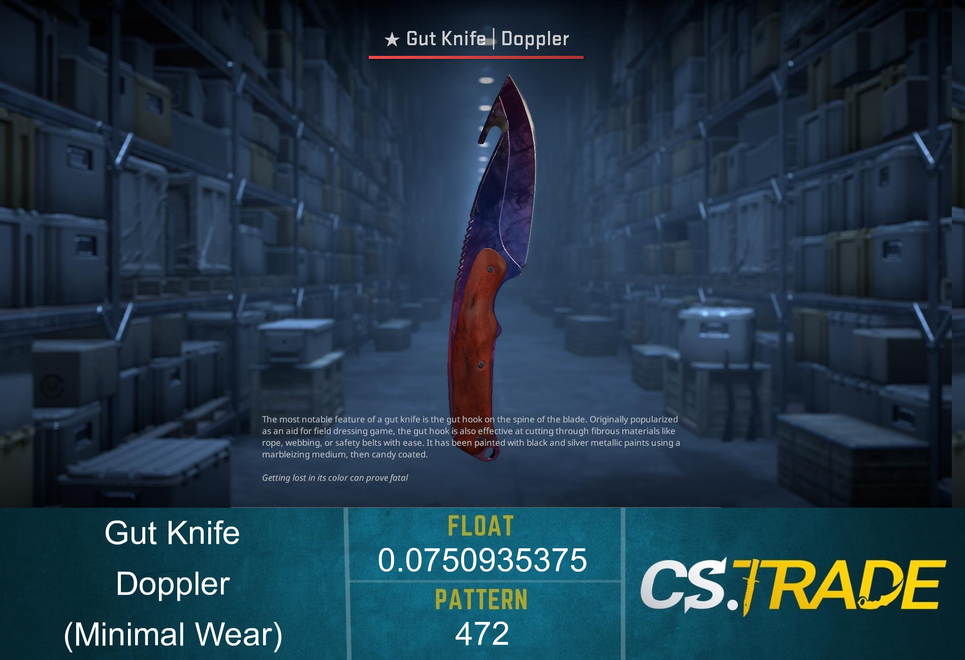 ★ Gut Knife | Doppler Phase 1 (Factory New) Screenshot