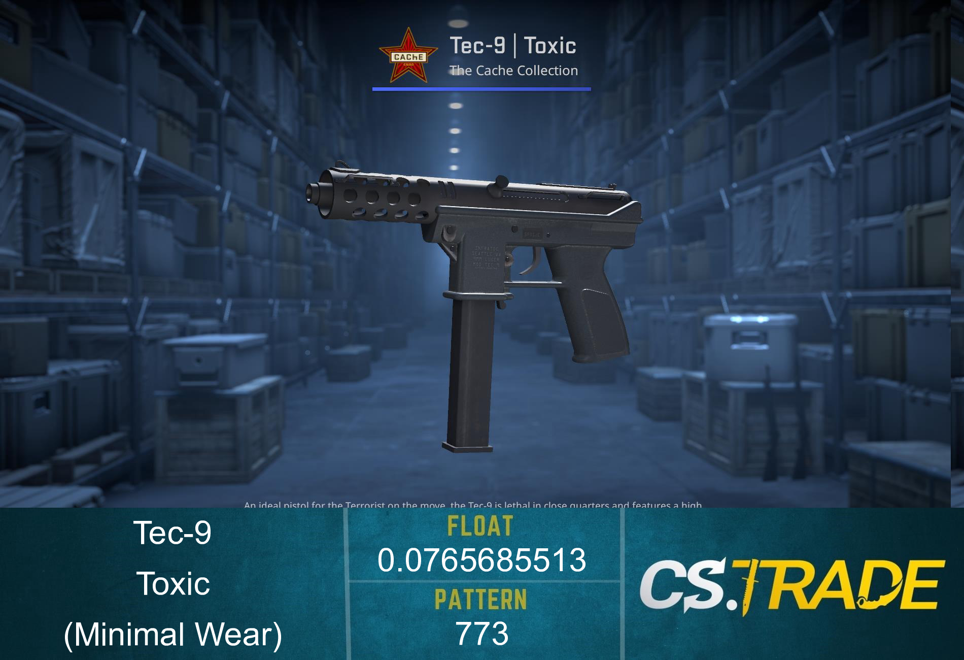 Tec-9 | Toxic (Minimal Wear) Screenshot