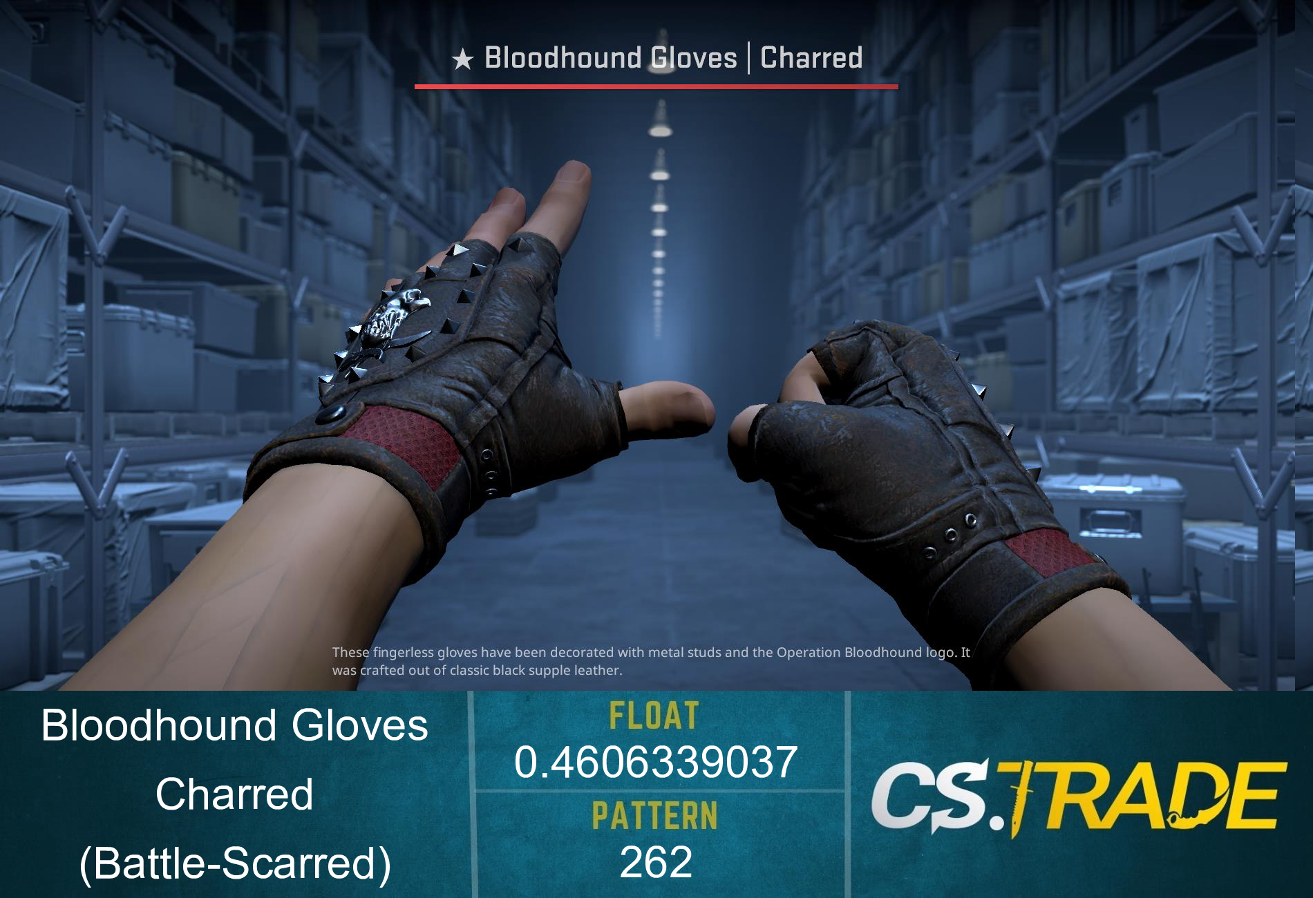 ★ Bloodhound Gloves | Charred (Battle-Scarred) Screenshot