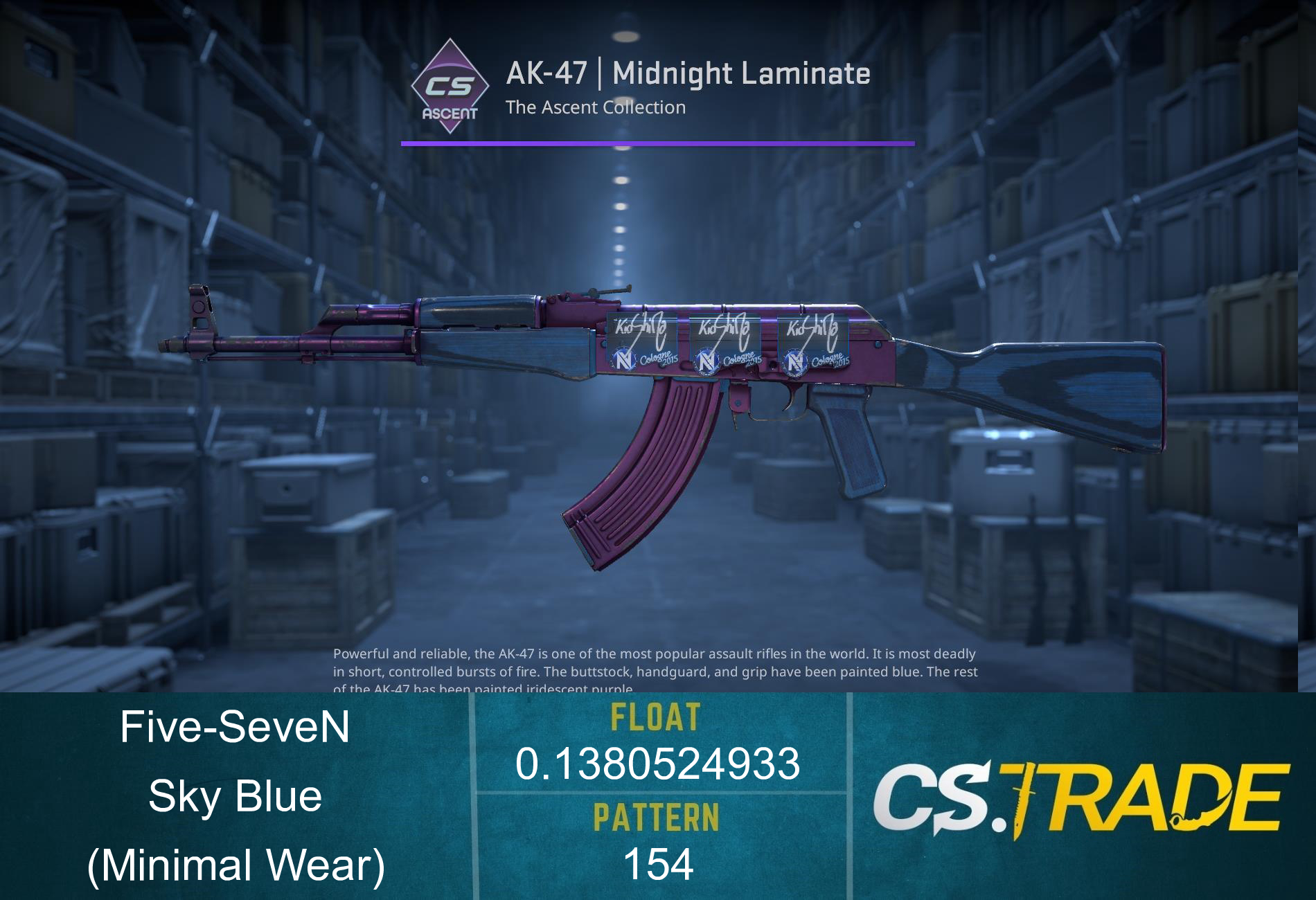 Five-SeveN | Sky Blue (Minimal Wear) Screenshot