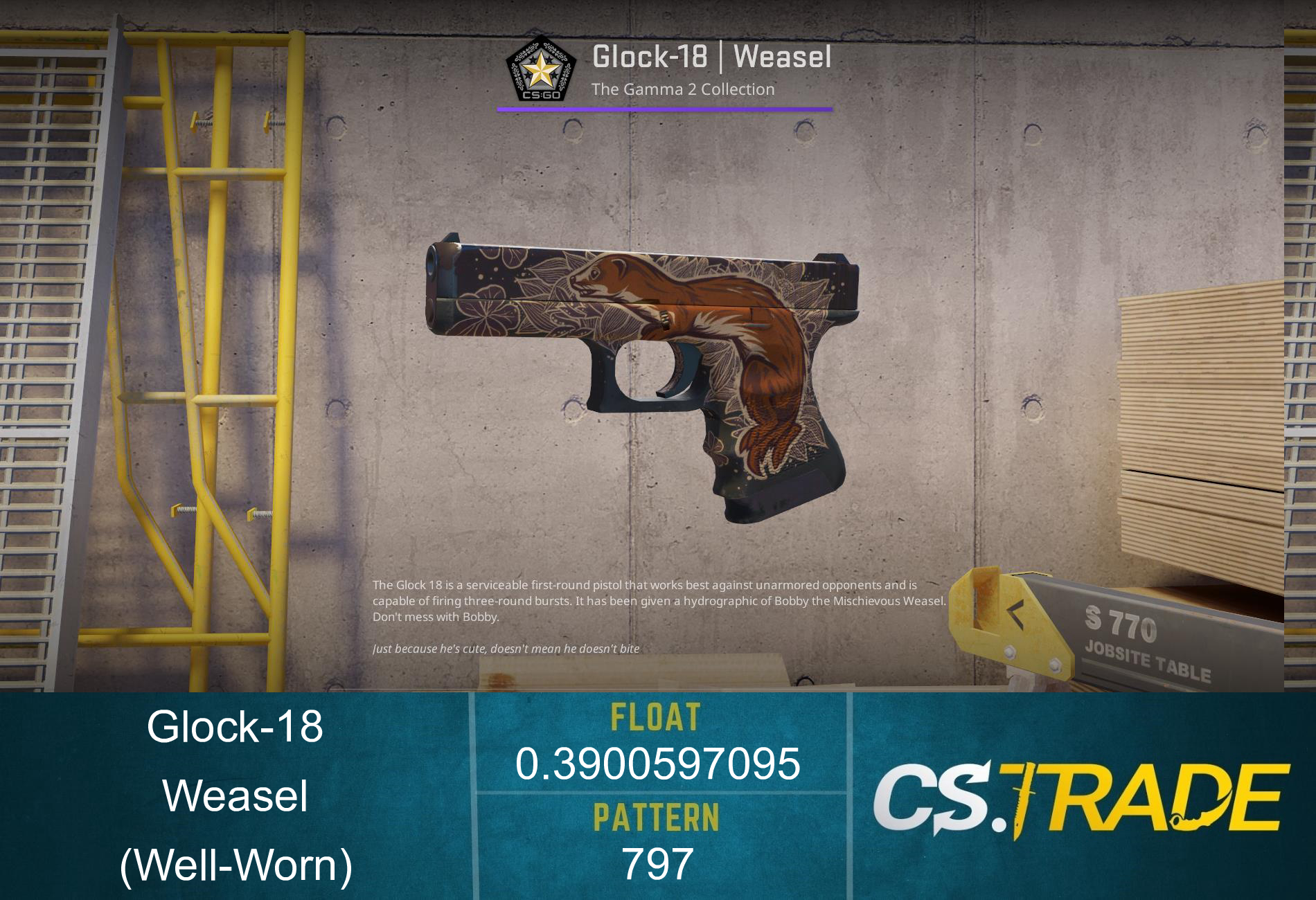 Glock-18 | Weasel (Well-Worn) Screenshot