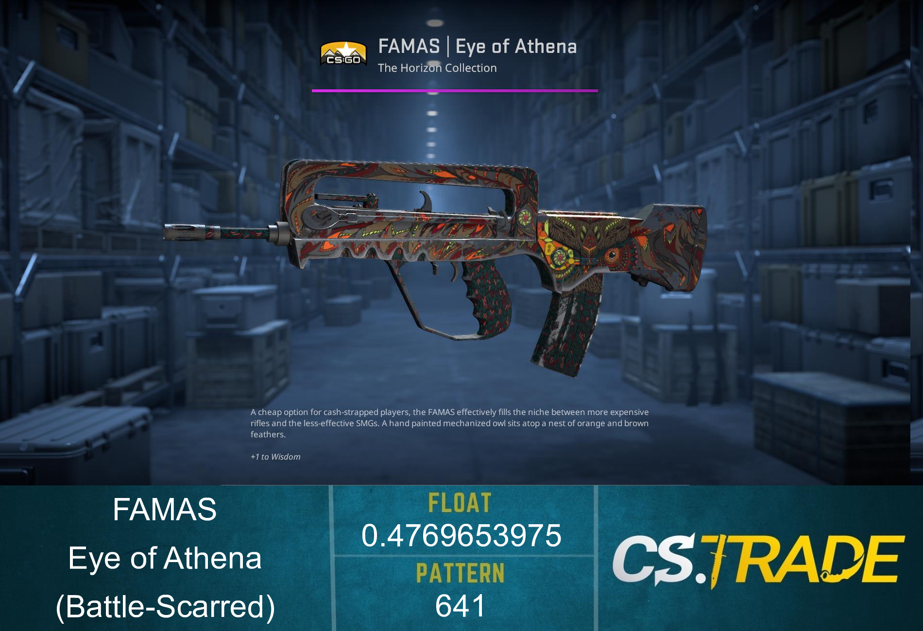 FAMAS | Eye of Athena (Battle-Scarred) Screenshot