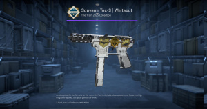 Souvenir Tec-9 | Whiteout (Battle-Scarred) Screenshot