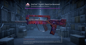 StatTrak™ FAMAS | Rapid Eye Movement (Minimal Wear) Screenshot