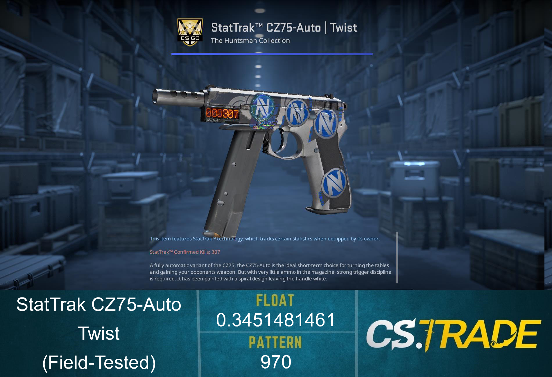CZ75-Auto | Twist (Factory New) Screenshot