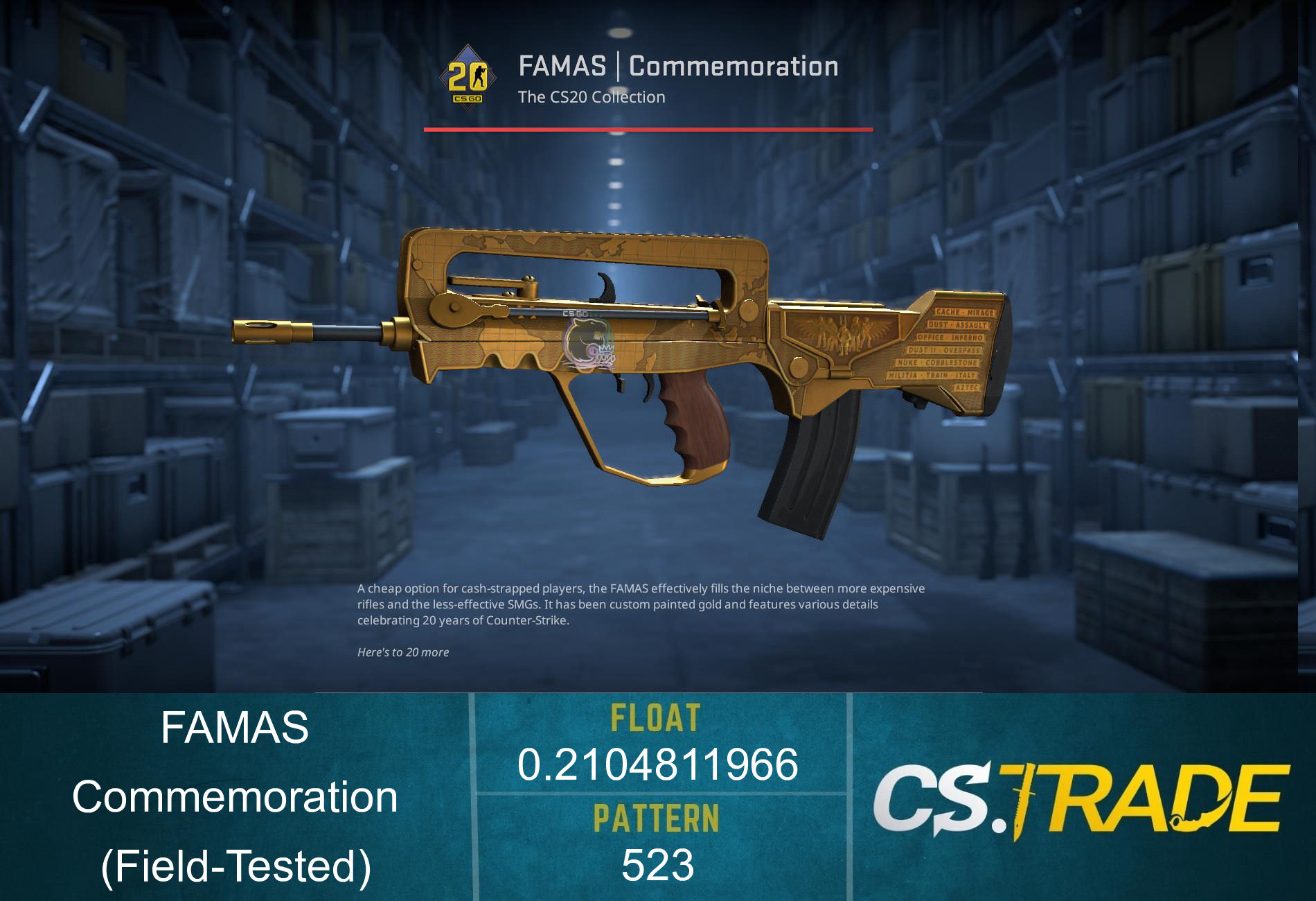 FAMAS | Commemoration (Field-Tested) Screenshot
