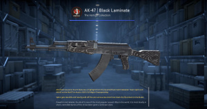 AK-47 | Black Laminate (Minimal Wear) Screenshot