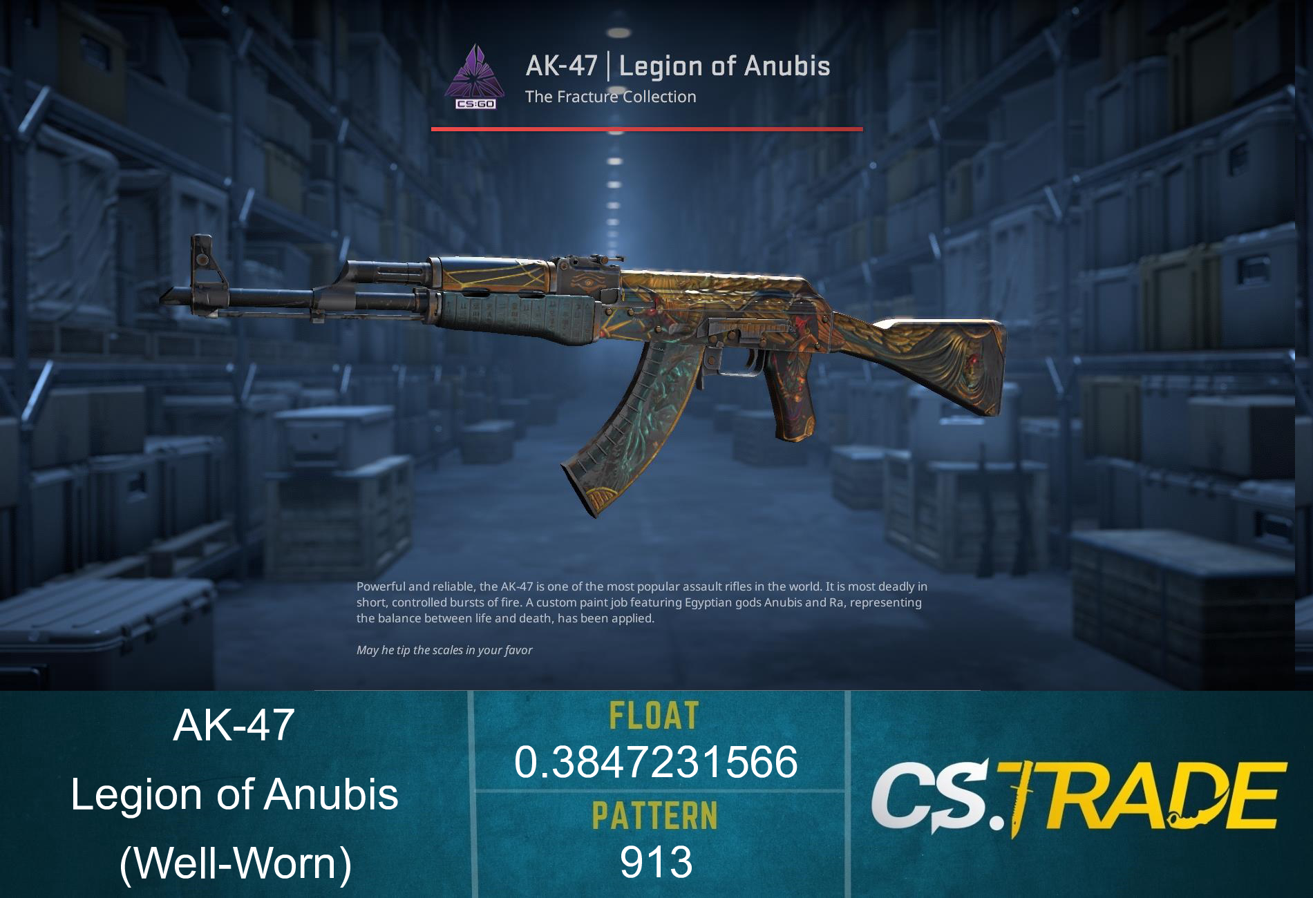 AK-47 | Legion of Anubis (Well-Worn) Screenshot