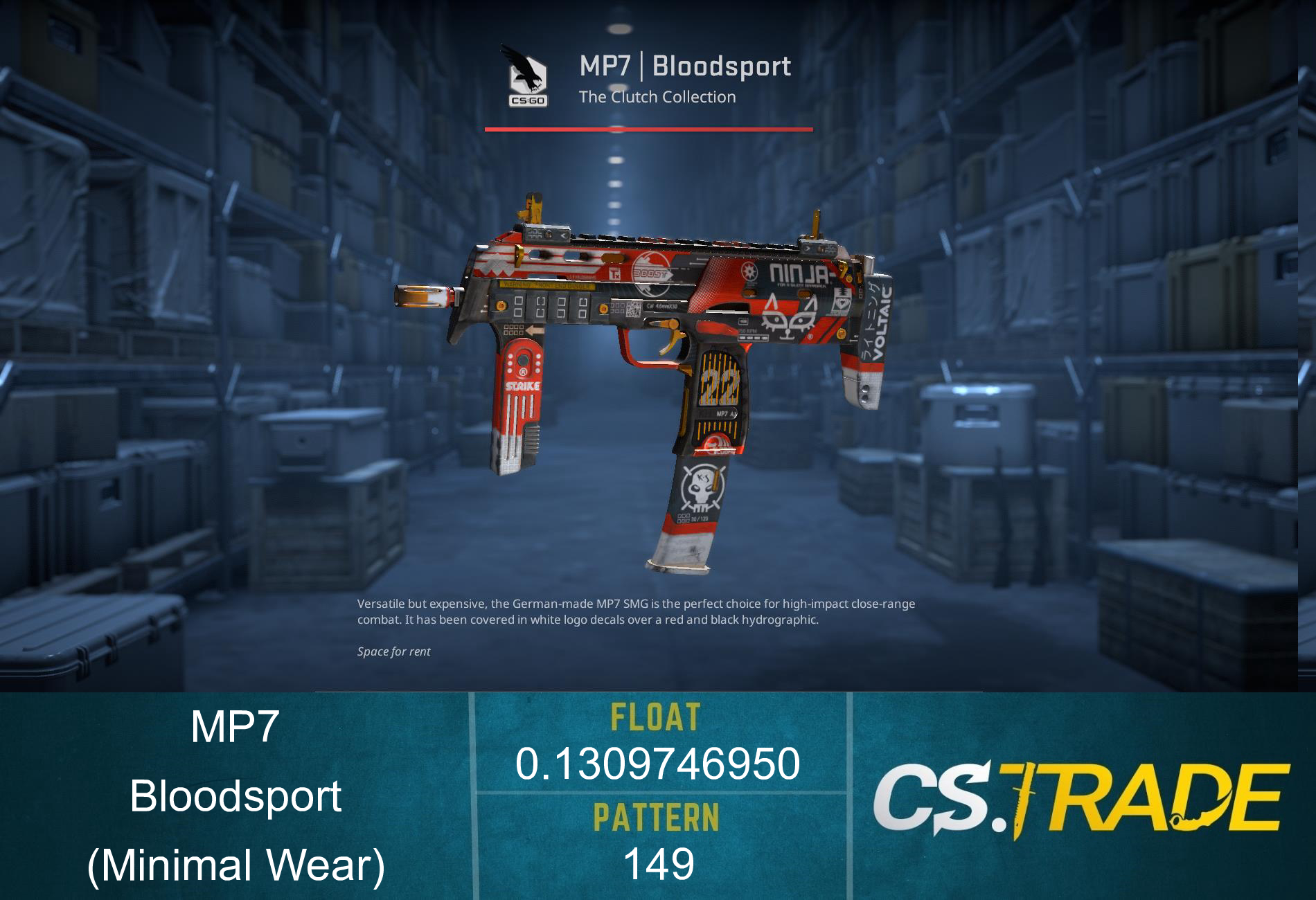 MP7 | Bloodsport (Minimal Wear) Screenshot