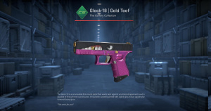 Glock-18 | Gold Toof (Minimal Wear) Screenshot