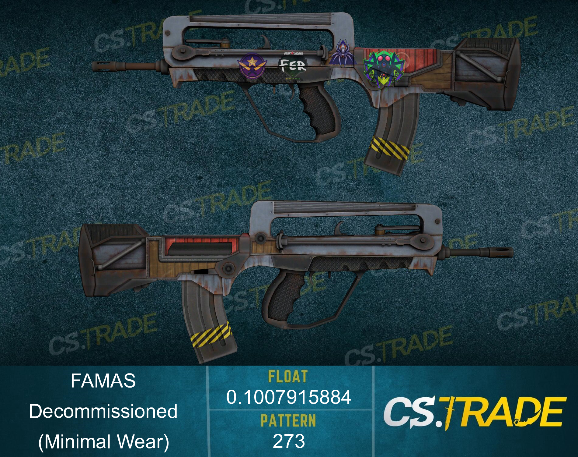 StatTrak™ FAMAS | Decommissioned (Minimal Wear) Screenshot