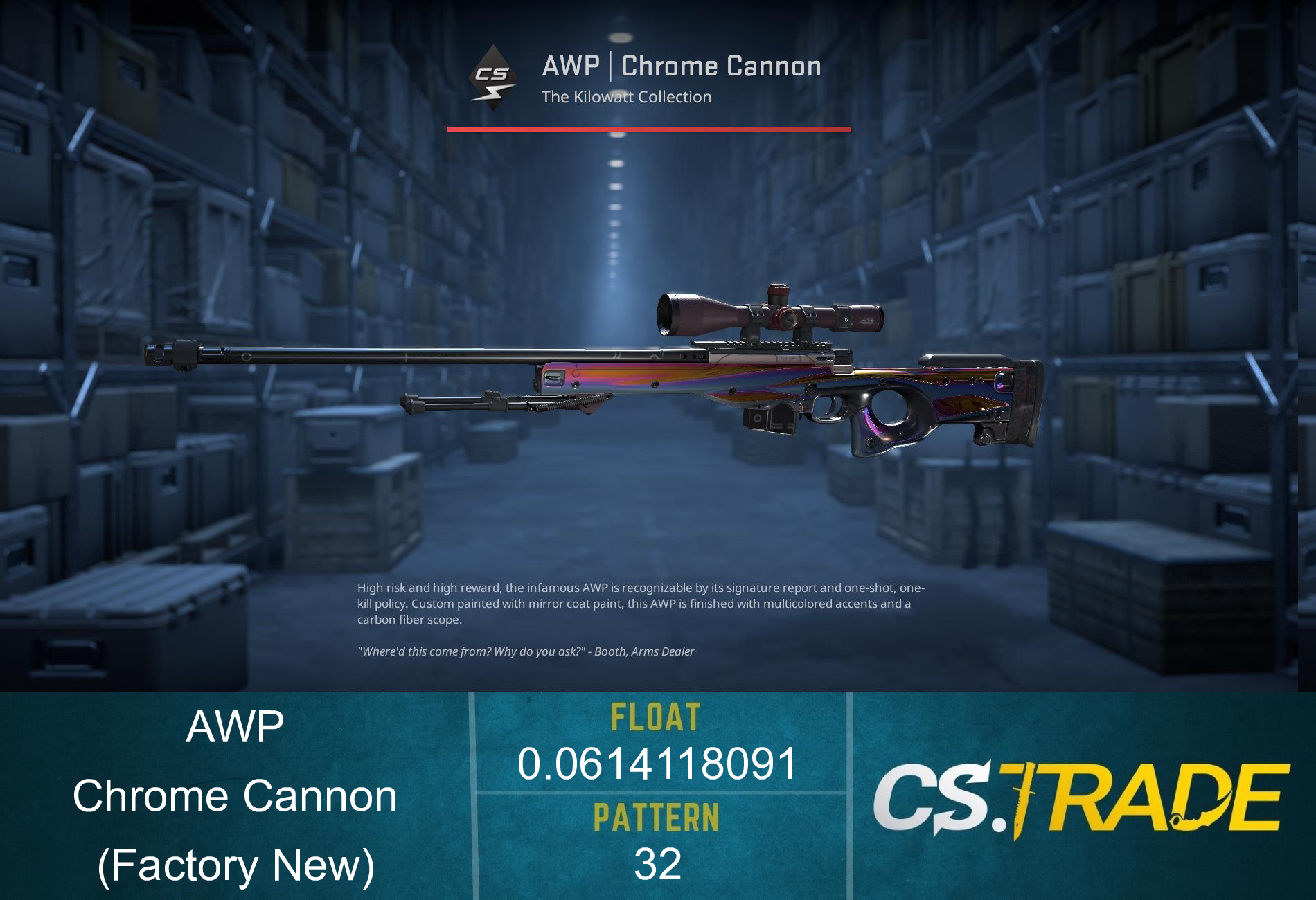 AWP | Chrome Cannon (Factory New) Screenshot