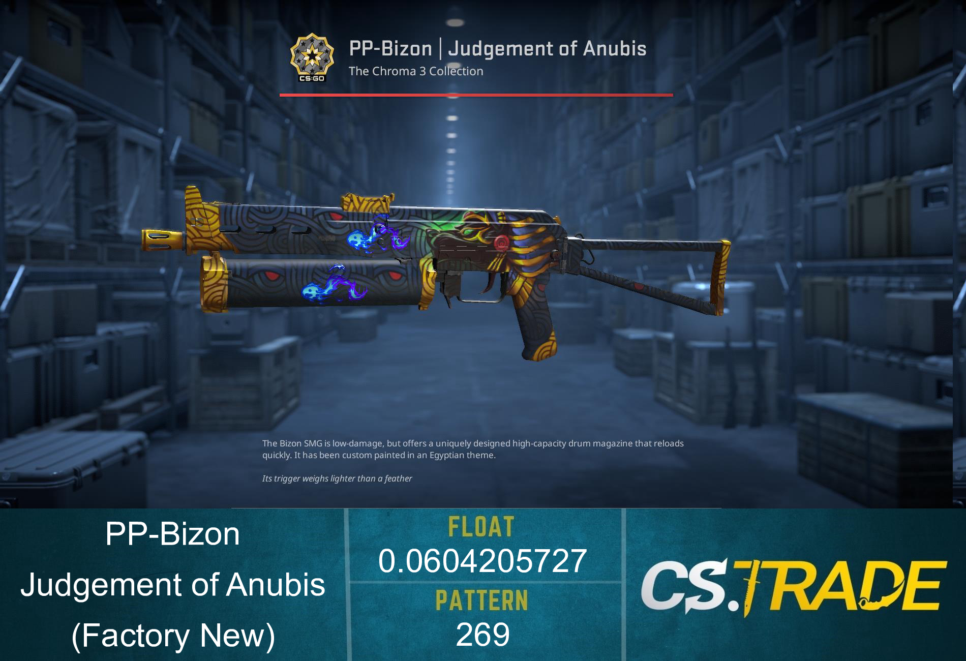 PP-Bizon | Judgement of Anubis (Factory New) Screenshot