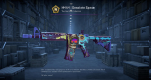 M4A4 | Desolate Space (Minimal Wear) Screenshot