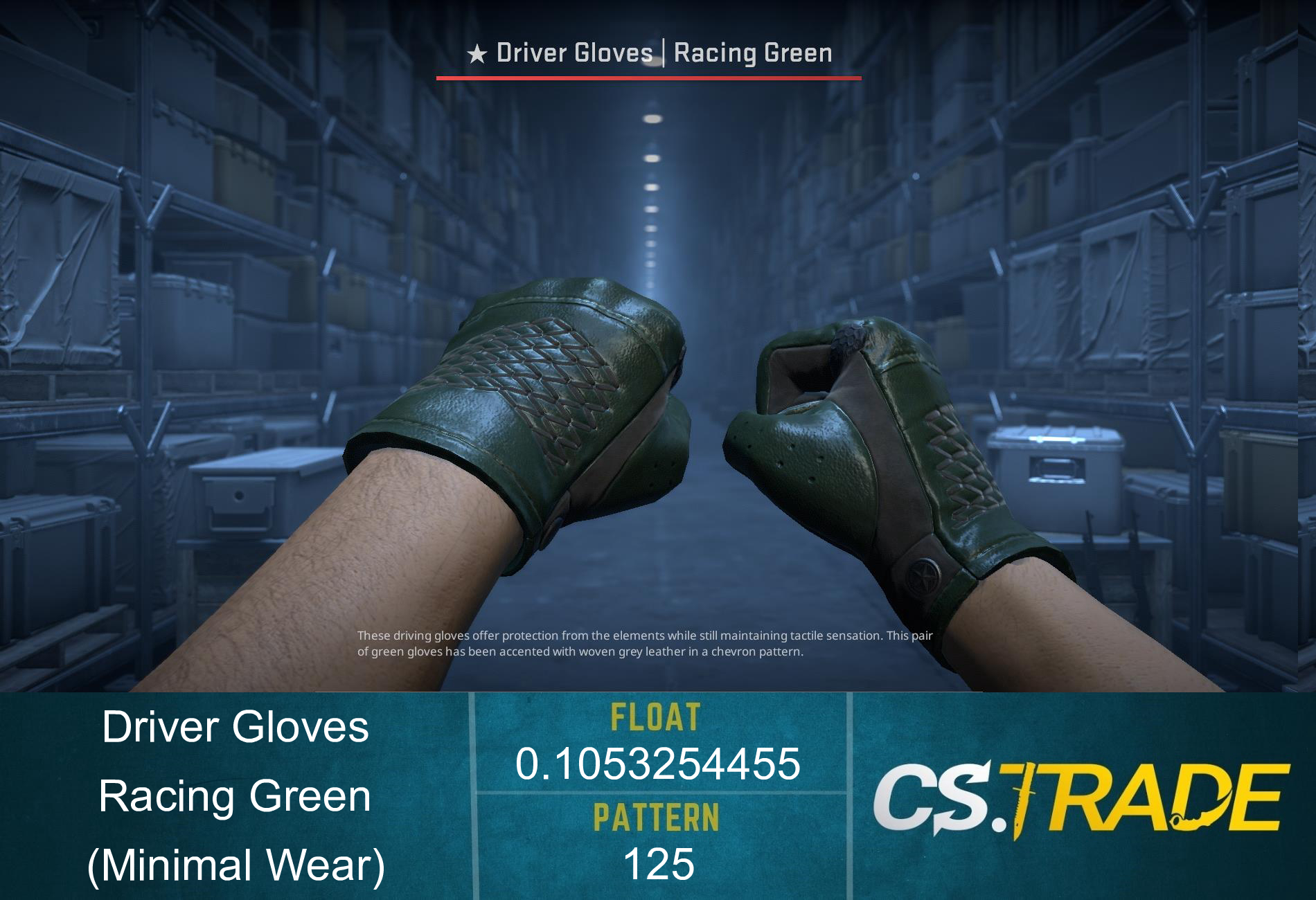★ Driver Gloves | Racing Green (Factory New) Screenshot