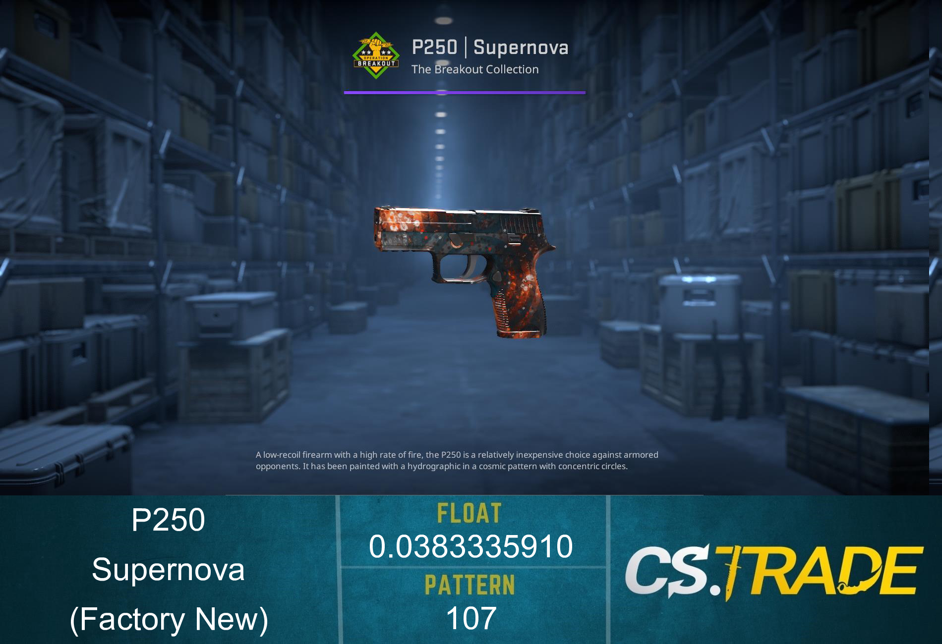 P250 | Supernova (Factory New) Screenshot