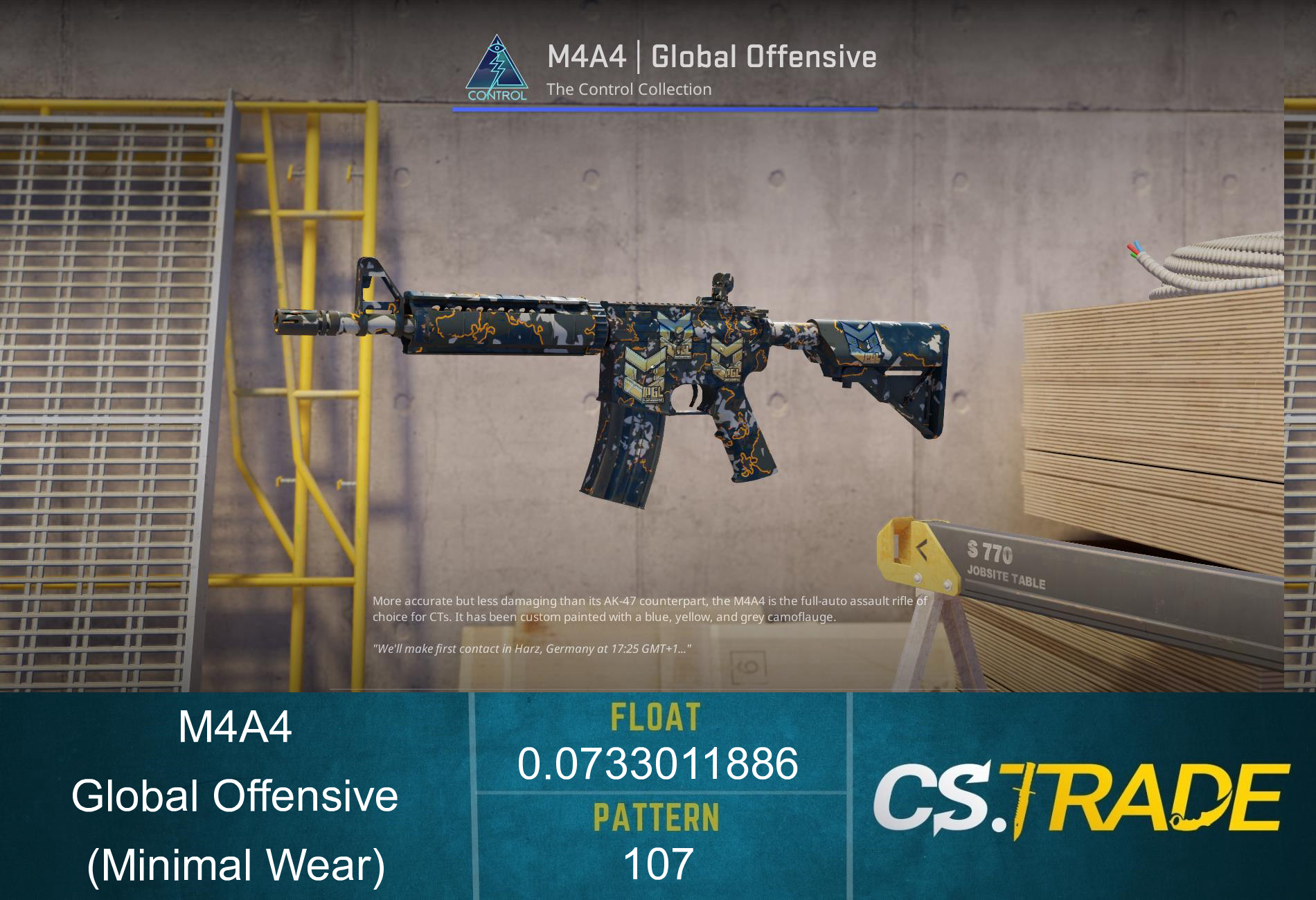 M4A4 | Global Offensive (Minimal Wear) Screenshot