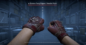 ★ Broken Fang Gloves | Needle Point (Field-Tested) Screenshot