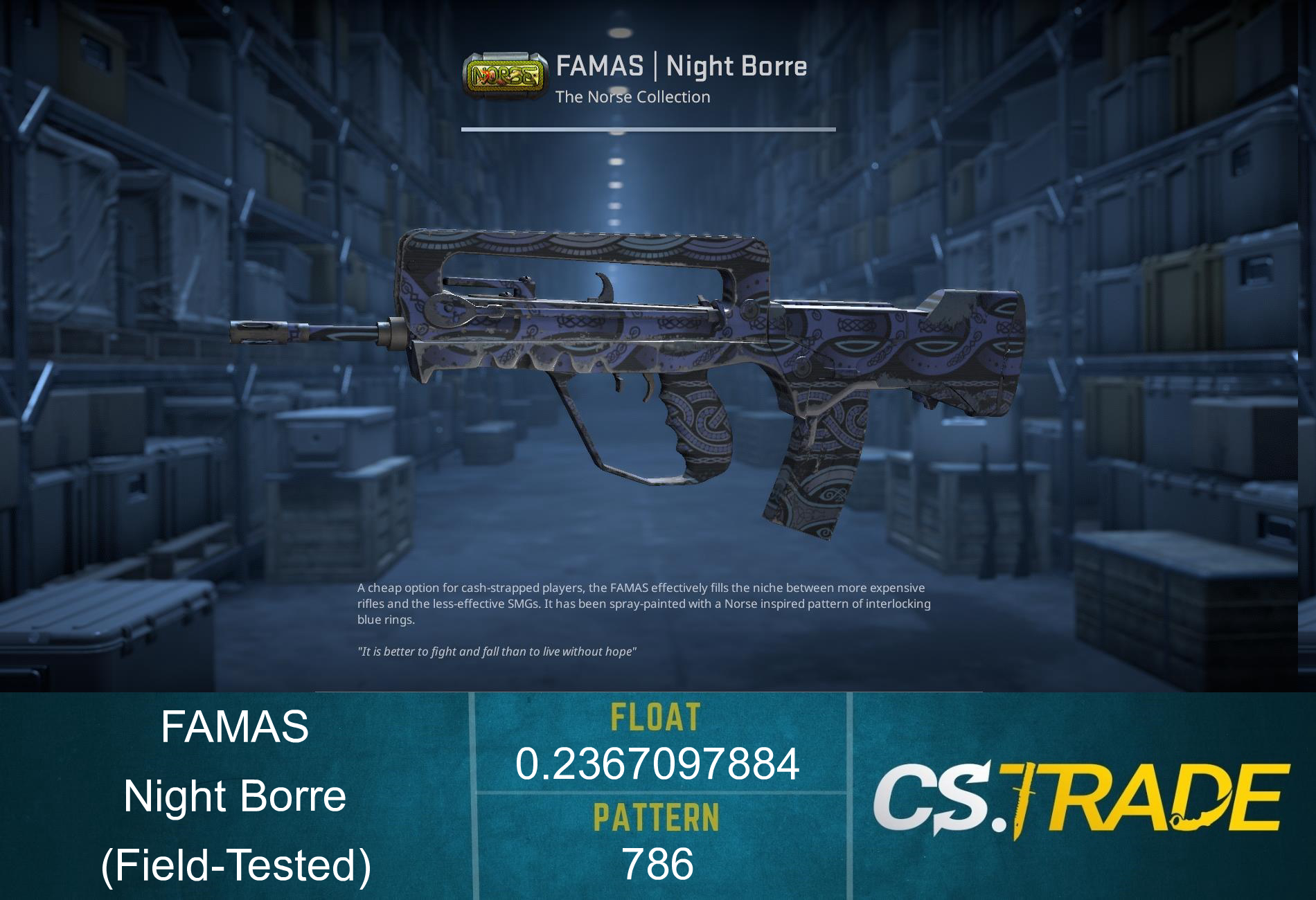 FAMAS | Night Borre (Field-Tested) Screenshot