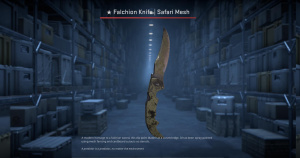 ★ Falchion Knife | Safari Mesh (Battle-Scarred) Screenshot