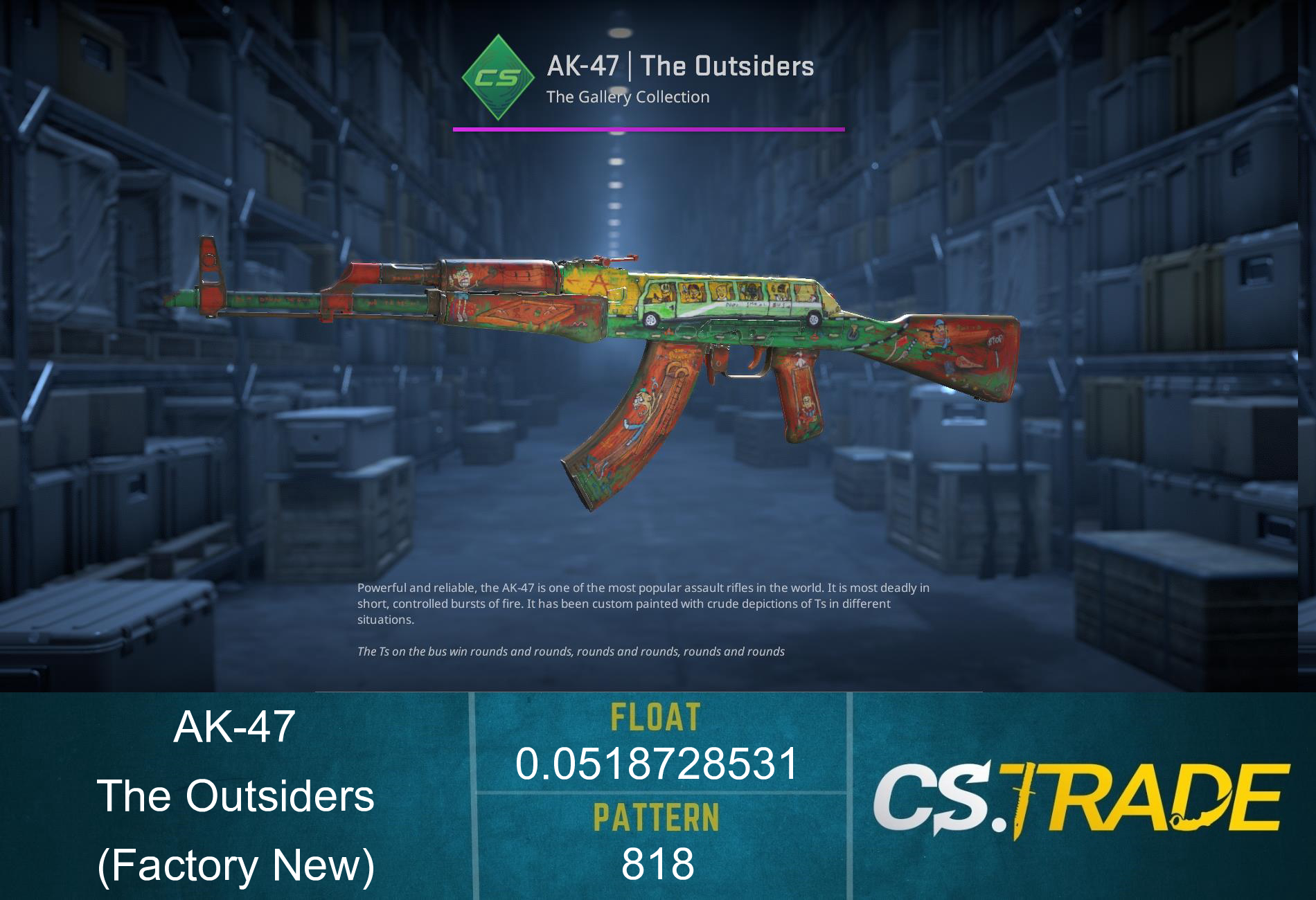 AK-47 | The Outsiders (Factory New) Screenshot
