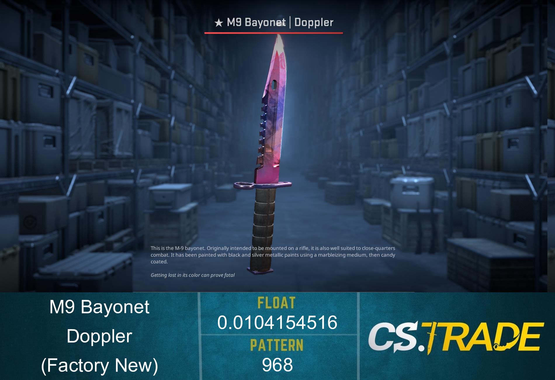 ★ M9 Bayonet | Doppler Phase 1 (Factory New) Screenshot