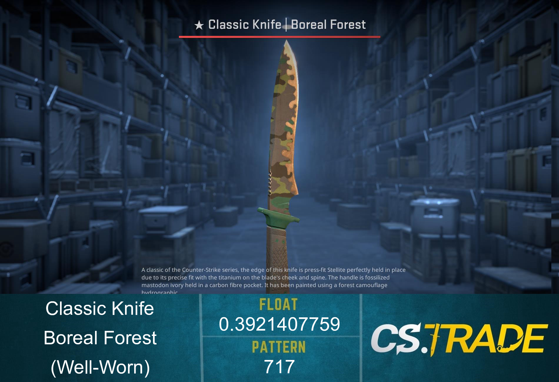 ★ Classic Knife | Boreal Forest (Well-Worn) Screenshot