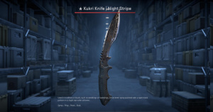 ★ Kukri Knife | Night Stripe (Well-Worn) Screenshot