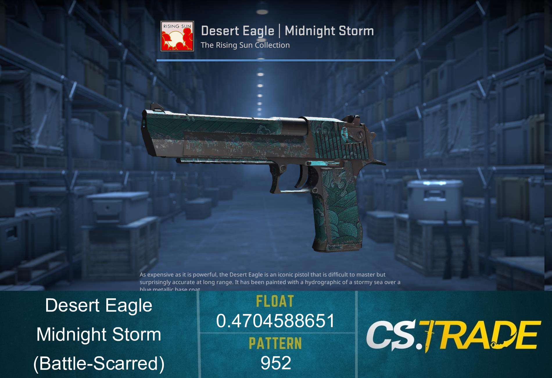 Desert Eagle | Midnight Storm (Battle-Scarred) Screenshot