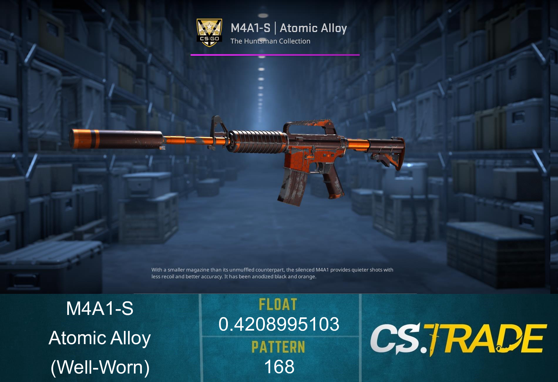 M4A1-S | Atomic Alloy (Well-Worn)