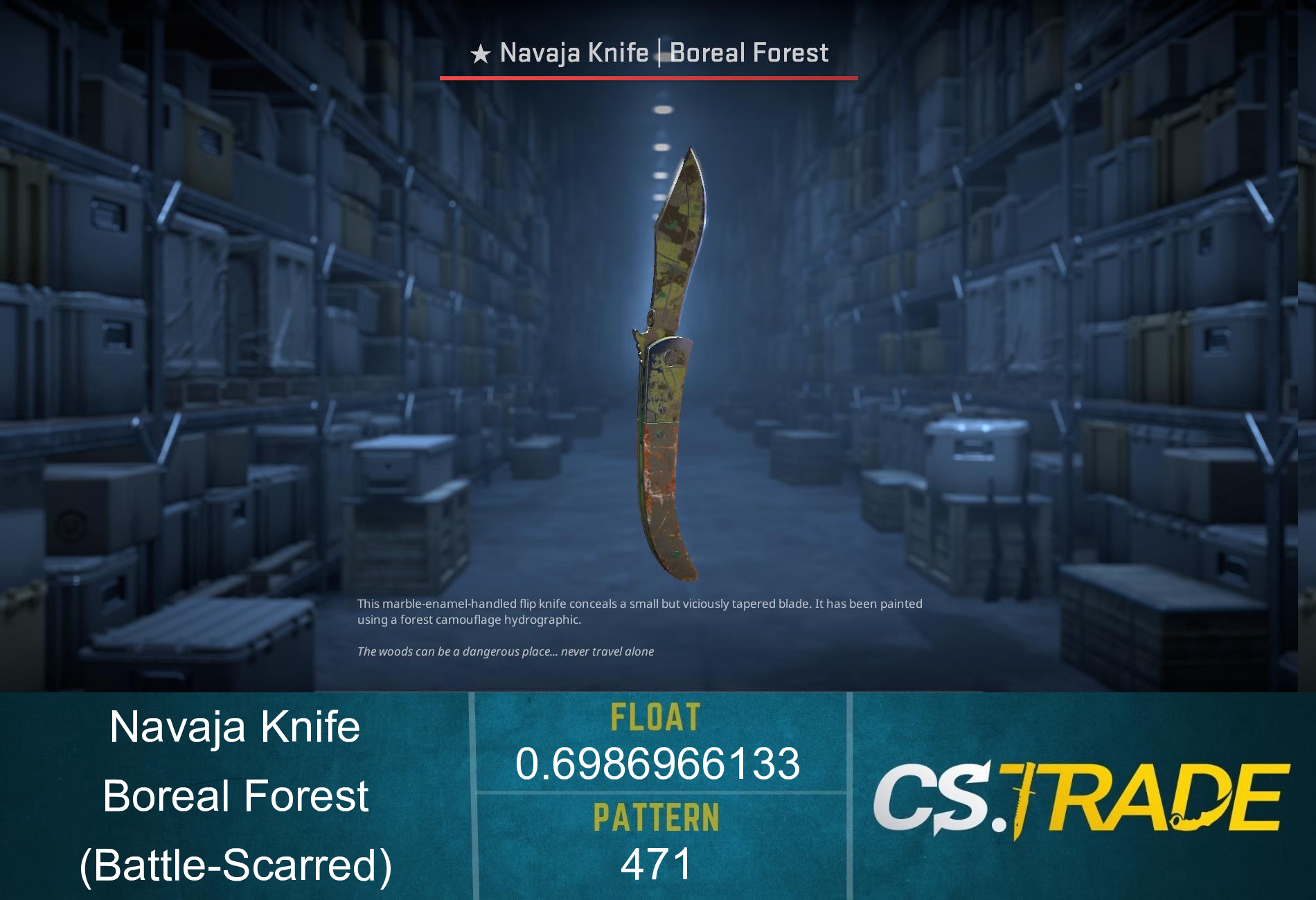 ★ Navaja Knife | Boreal Forest (Battle-Scarred) Screenshot