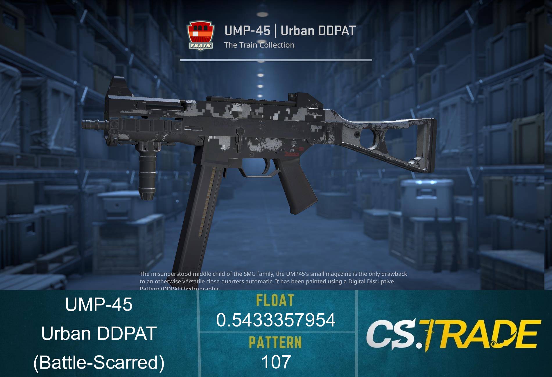 UMP-45 | Urban DDPAT (Battle-Scarred) Screenshot