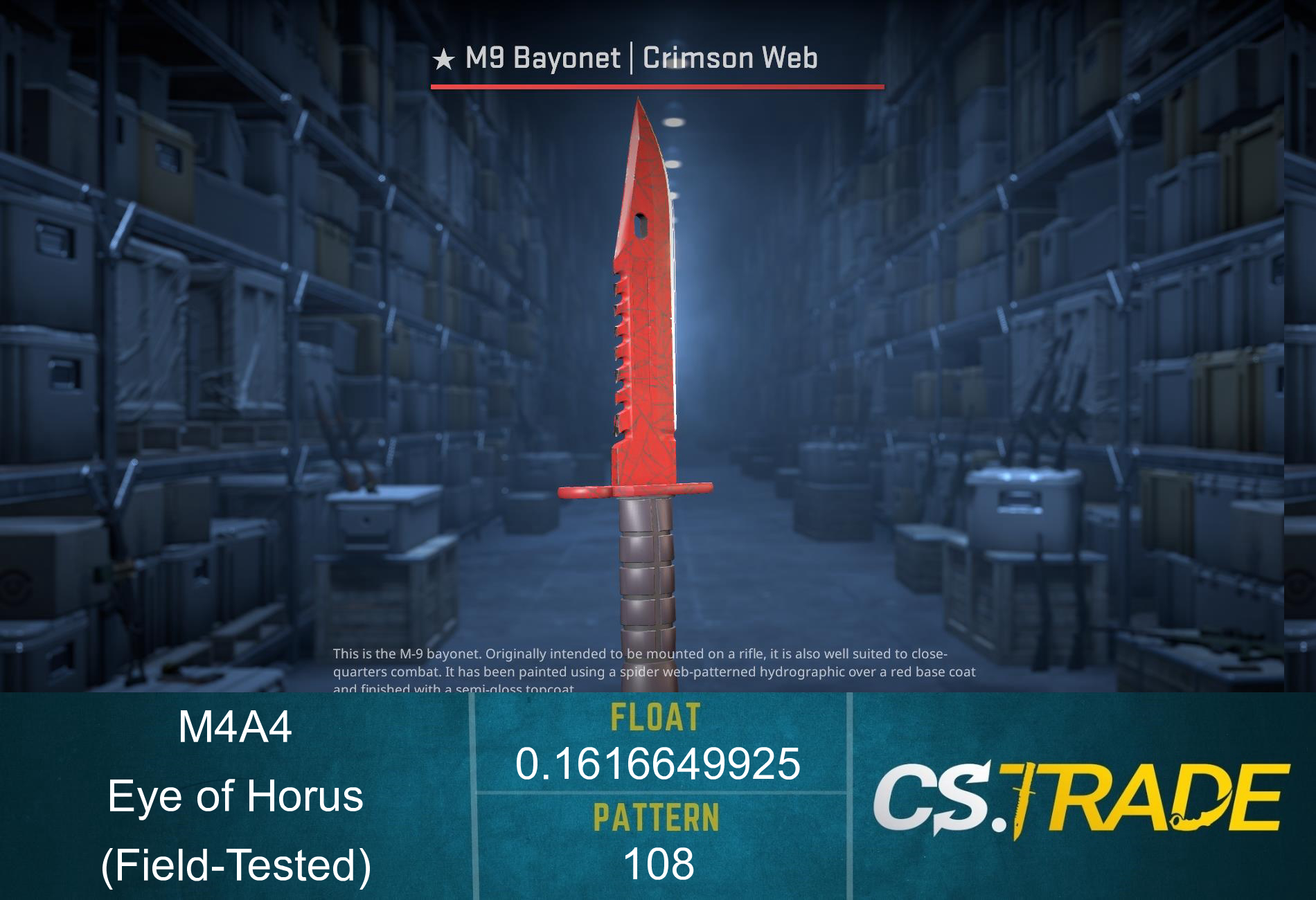 Souvenir M4A4 | Eye of Horus (Field-Tested) Screenshot