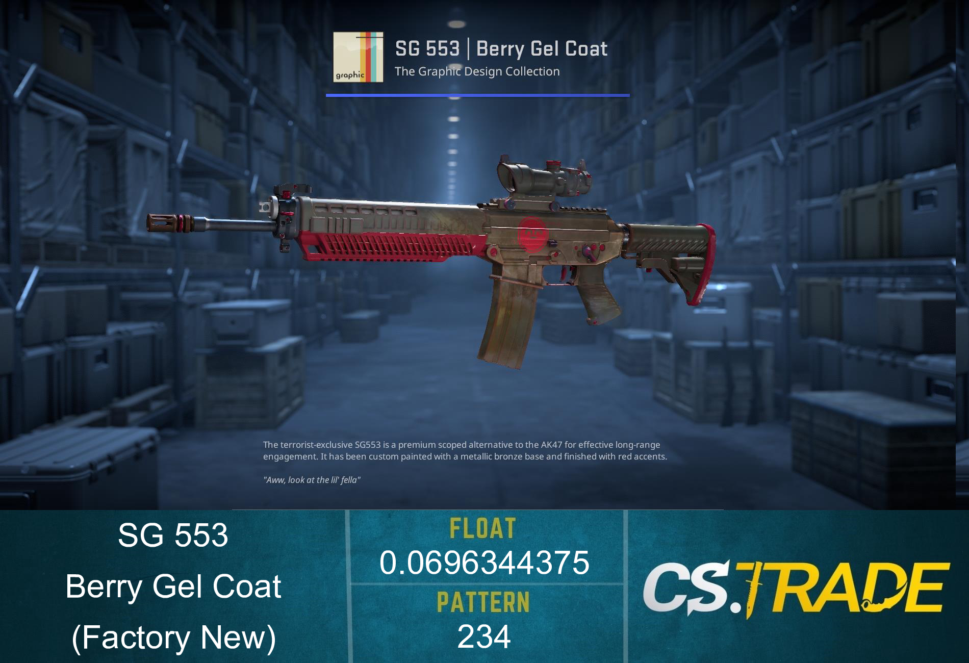 SG 553 | Berry Gel Coat (Factory New)