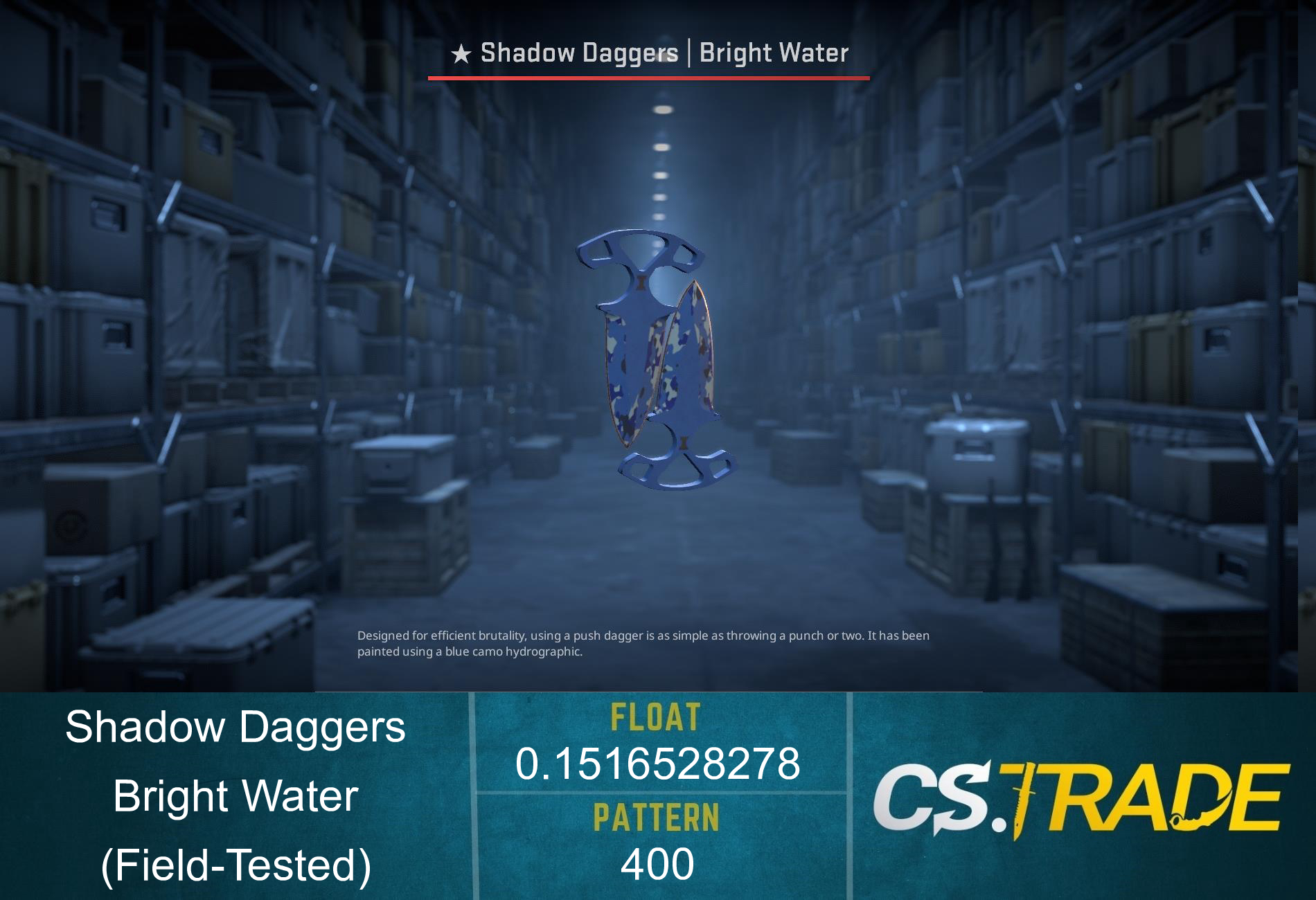 ★ Shadow Daggers | Bright Water (Field-Tested) Screenshot