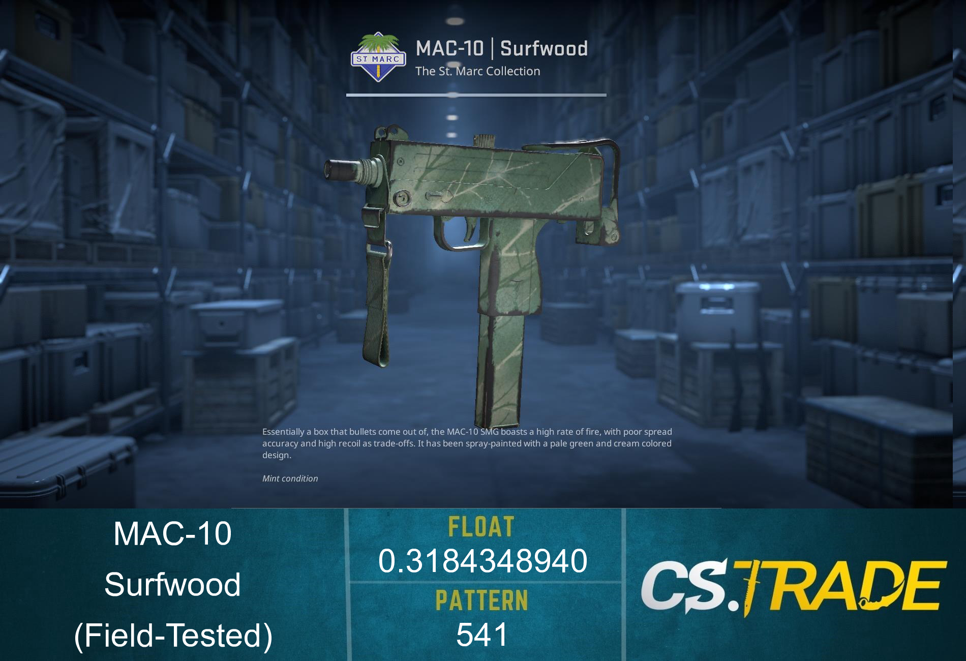 MAC-10 | Surfwood (Field-Tested)
