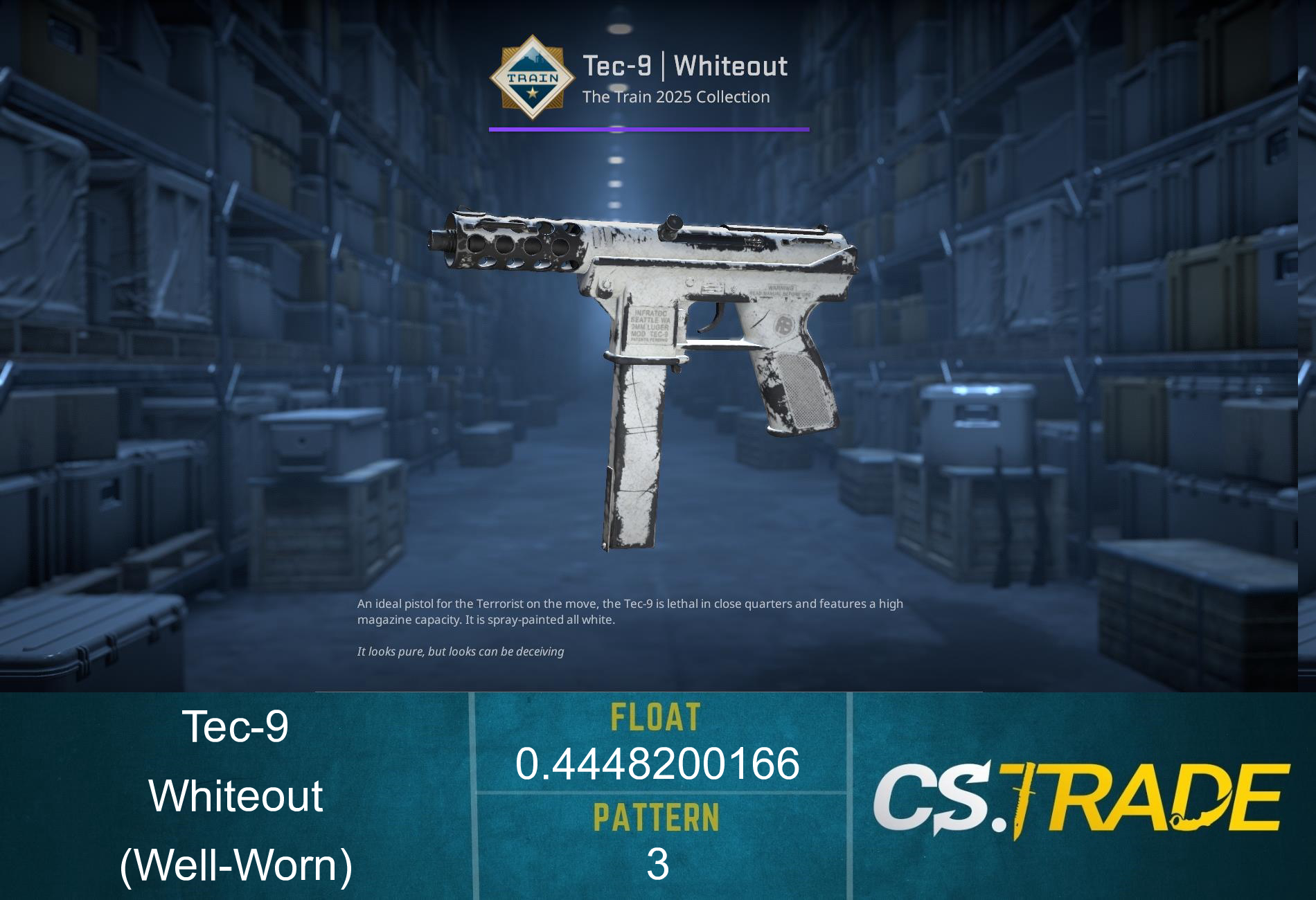 Tec-9 | Whiteout (Well-Worn) Screenshot