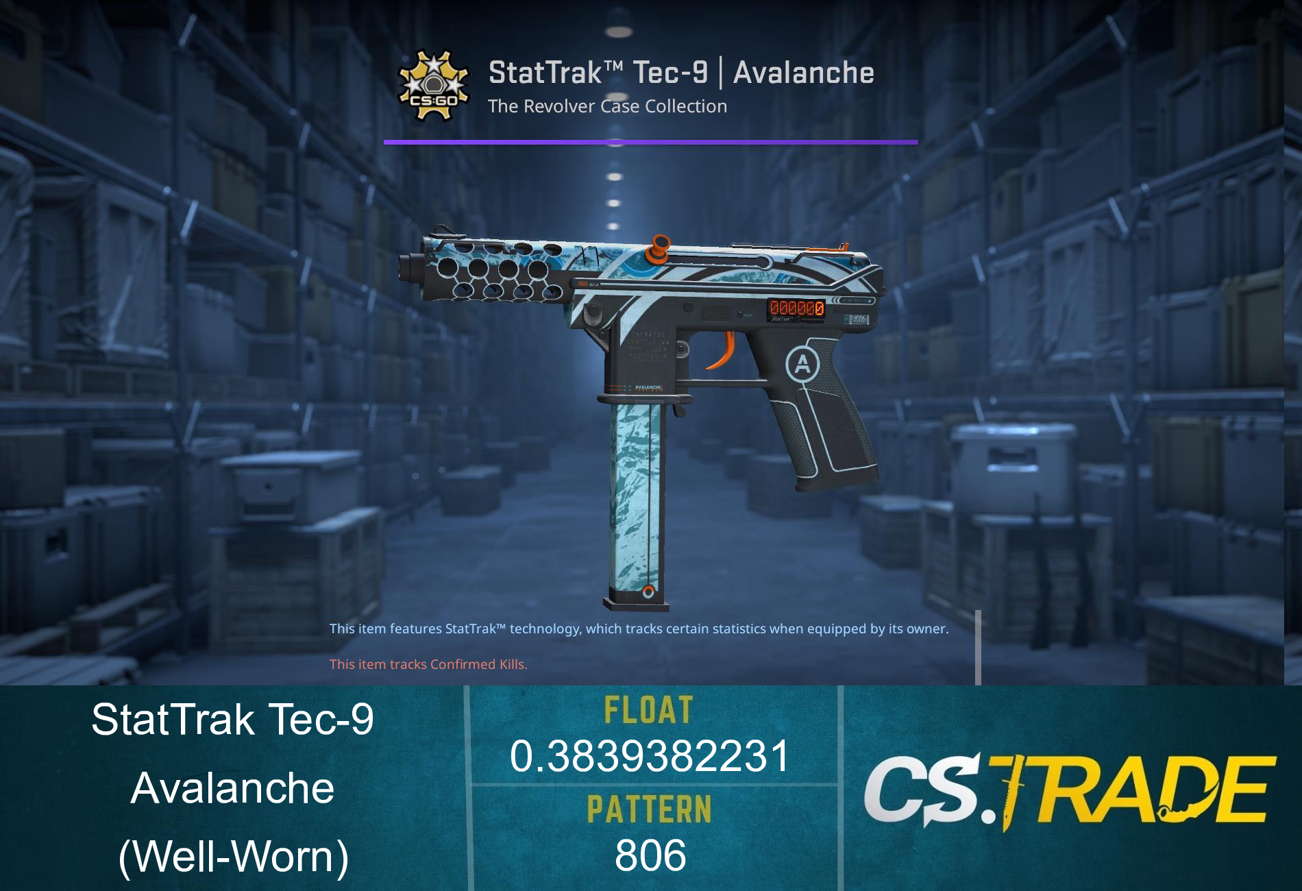 Tec-9 | Avalanche (Well-Worn) Screenshot