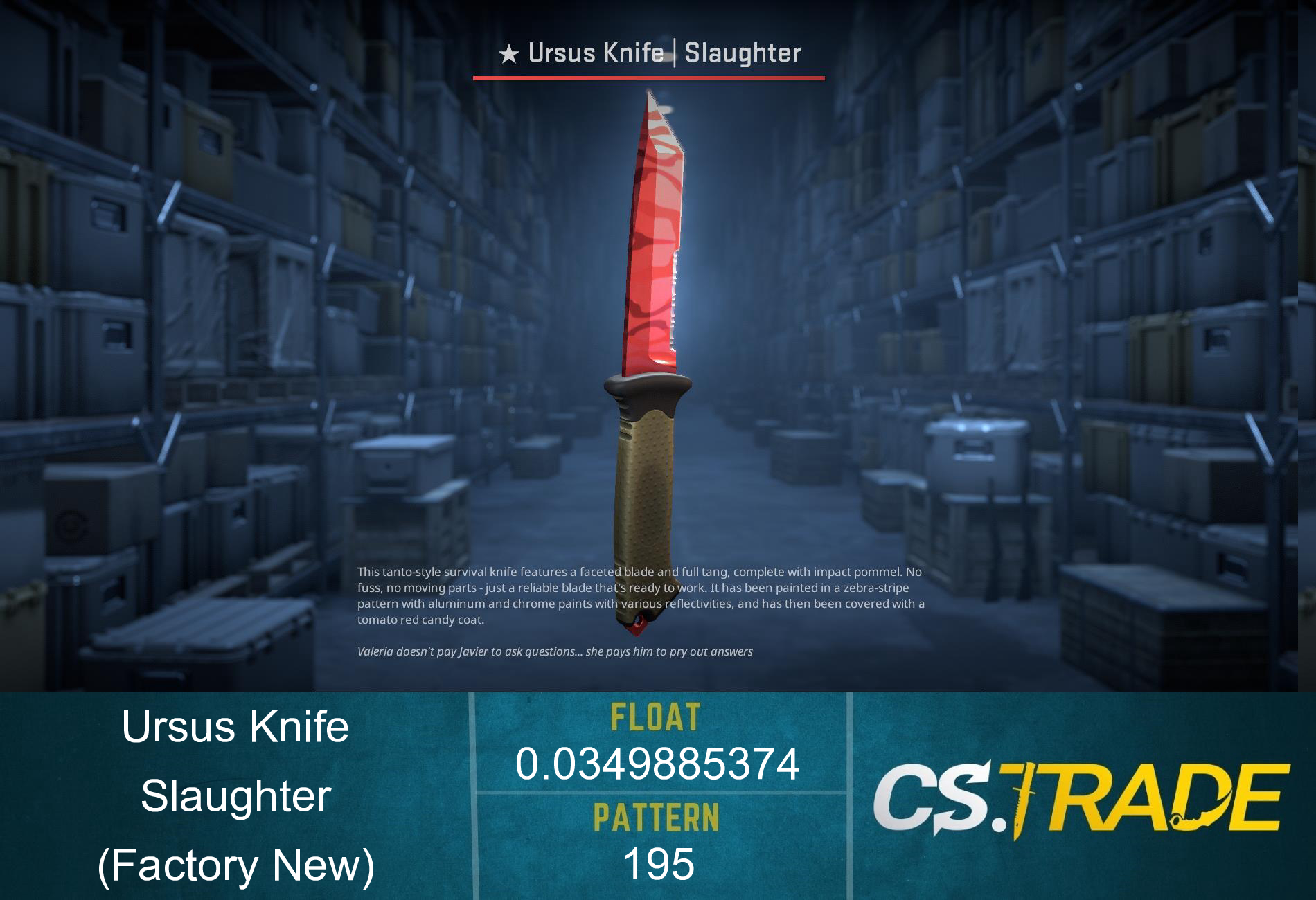 ★ Ursus Knife | Slaughter (Factory New) Screenshot