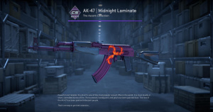 AK-47 | Midnight Laminate (Minimal Wear) Screenshot