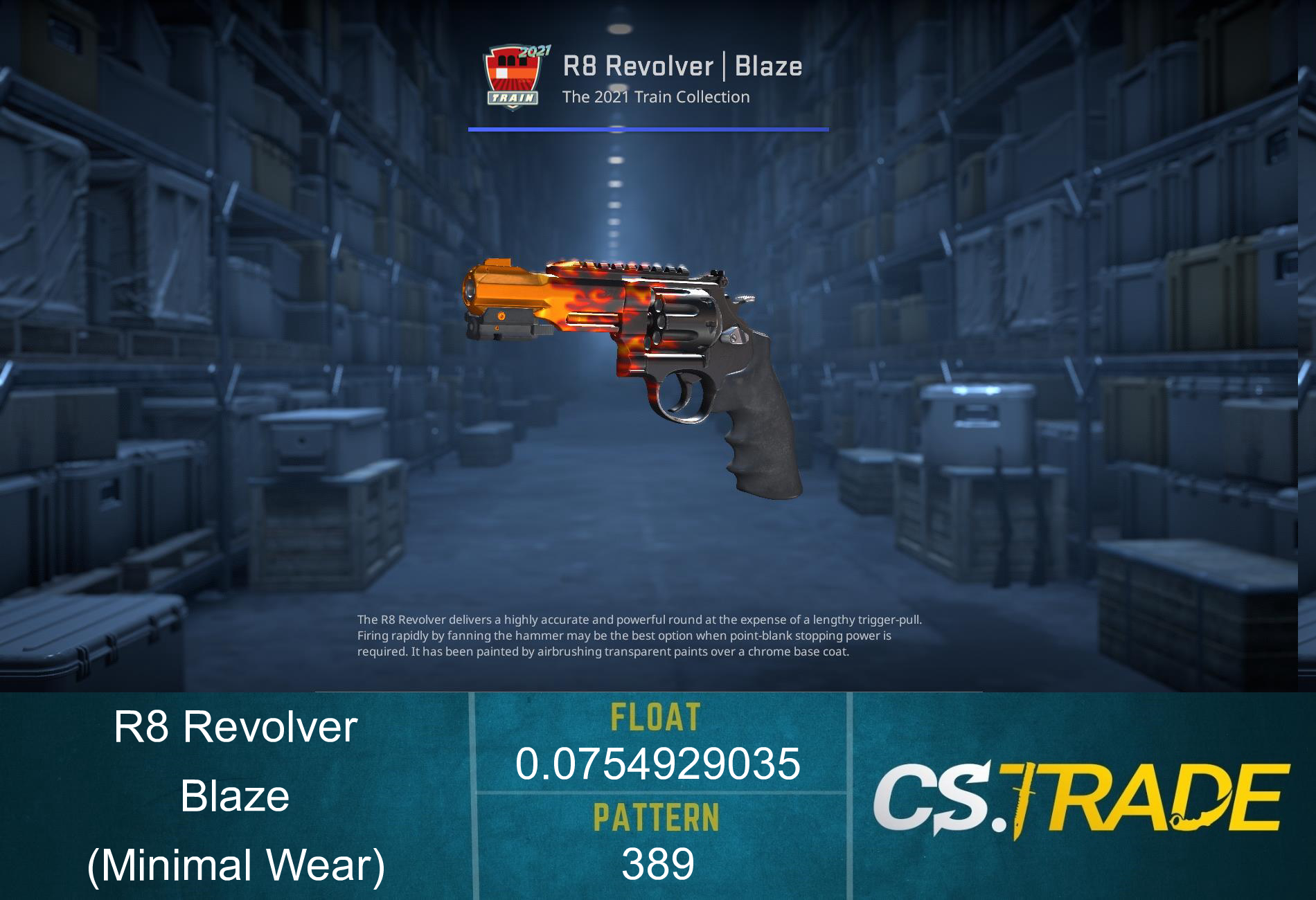 R8 Revolver | Blaze (Minimal Wear)