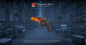 R8 Revolver | Blaze (Minimal Wear) Screenshot