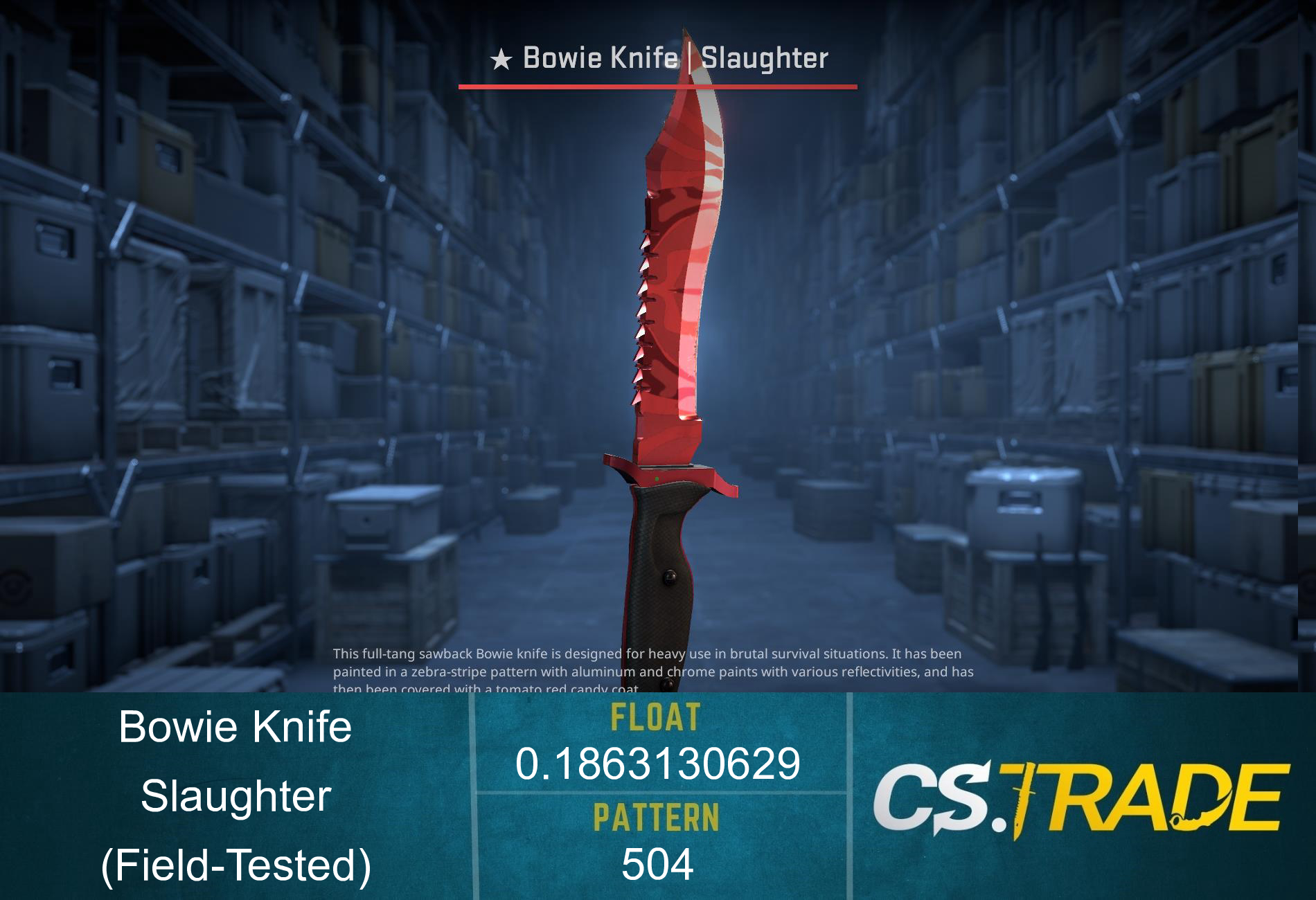 ★ Bowie Knife | Slaughter (Field-Tested) Screenshot