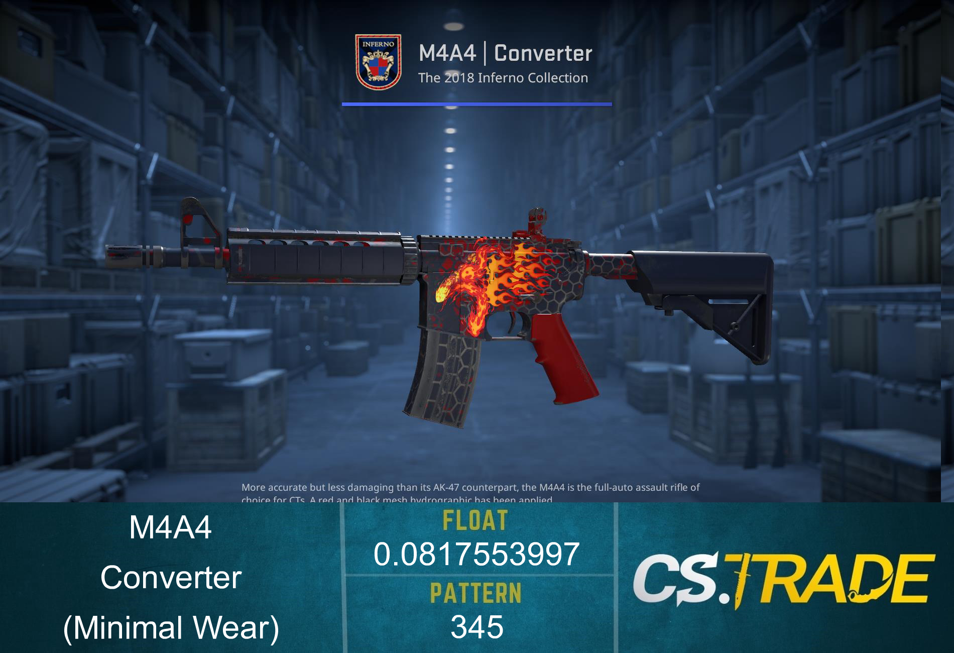 M4A4 | Converter (Minimal Wear) Screenshot