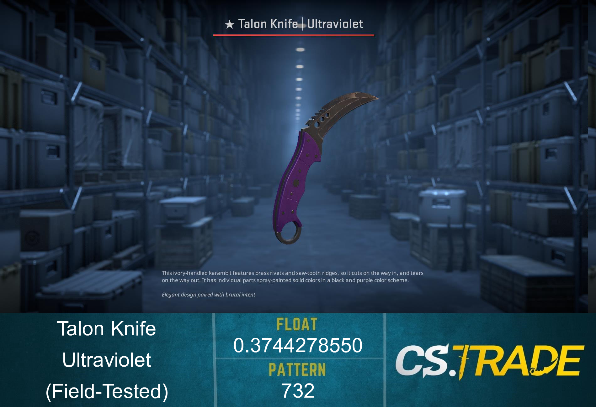 ★ Talon Knife | Ultraviolet (Factory New) Screenshot
